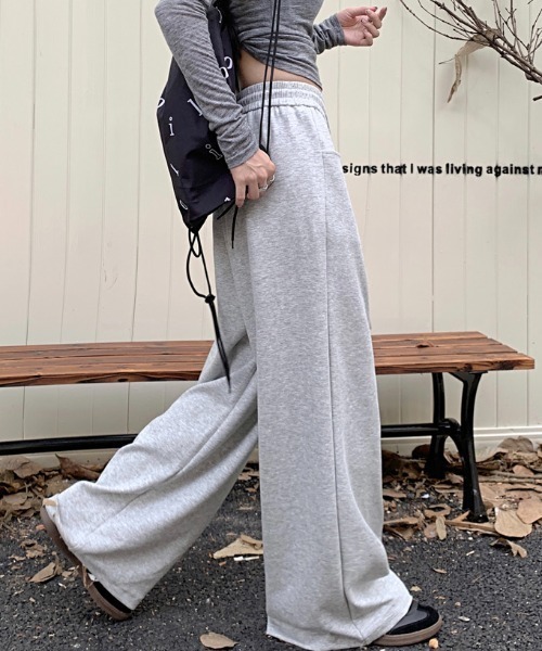 SHEENA（シーナ）の「スウェットワイドパンツ（スウェットパンツ・レディース・ネイビー/ブラック/グレー/オフホワイト・M）」の15枚目の写真