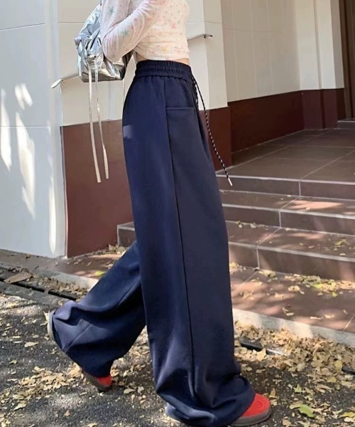 SHEENA（シーナ）の「スウェットワイドパンツ（スウェットパンツ・レディース・ネイビー/ブラック/グレー/オフホワイト・M）」の17枚目の写真