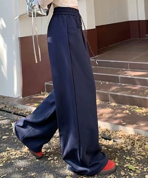 SHEENA（シーナ）の「スウェットワイドパンツ（スウェットパンツ・レディース・ネイビー/ブラック/グレー/オフホワイト・M）」の19枚目の写真