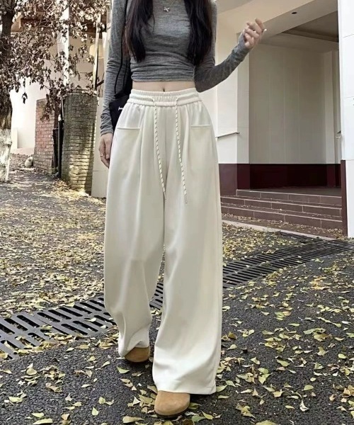 SHEENA（シーナ）の「スウェットワイドパンツ（スウェットパンツ・レディース・ネイビー/ブラック/グレー/オフホワイト・M）」の22枚目の写真