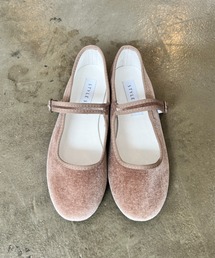 StyleSea（スタイルシー）の「ベルベットストラップラウンドシューズ（バレエシューズ）」