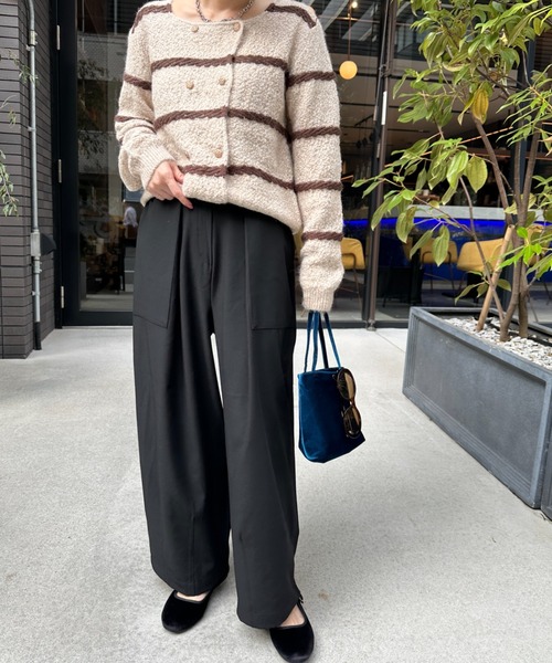 StyleSea（スタイルシー）の「ベルベットストラップラウンドシューズ（バレエシューズ・レディース・シルバー/ピンク/モカ/コバルトブルー/ネイビー/ブラウン/オレンジ/ラベンダー/オリーブ/グレイッシュベージュ/ブラック/テラコッタ・22.5cm/23cm/24cm/23.5cm/25cm/24.5cm）」の20枚目の写真