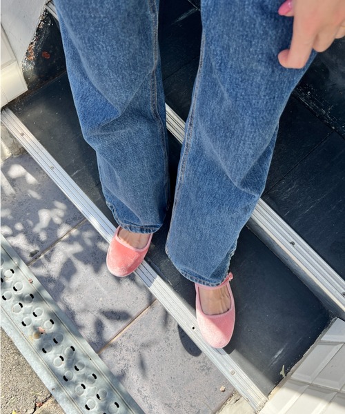 StyleSea（スタイルシー）の「ベルベットストラップラウンドシューズ（バレエシューズ・レディース・シルバー/ピンク/モカ/コバルトブルー/ネイビー/ブラウン/オレンジ/ラベンダー/オリーブ/グレイッシュベージュ/ブラック/テラコッタ・22.5cm/23cm/24cm/23.5cm/25cm/24.5cm）」の18枚目の写真