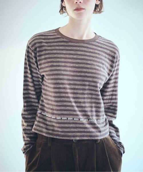 SEA(シー)の「SEA スケーター L/S TEE(Tシャツ/カットソー・レディース・ブラウン/ダークブラウン/ネイビー・0/2)」の2枚目の写真