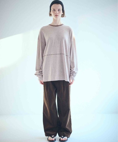 SEA(シー)の「SEA スケーター L/S TEE(Tシャツ/カットソー・レディース・ブラウン/ダークブラウン/ネイビー・0/2)」の3枚目の写真