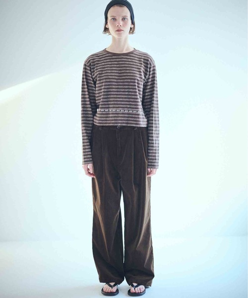 SEA(シー)の「SEA スケーター L/S TEE(Tシャツ/カットソー・レディース・ブラウン/ダークブラウン/ネイビー・0/2)」の4枚目の写真