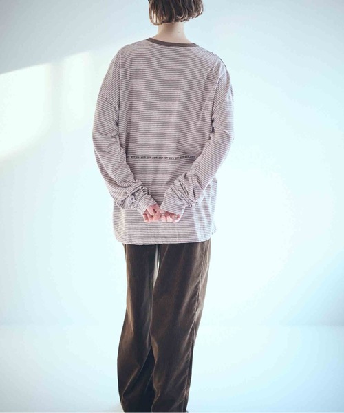 SEA(シー)の「SEA スケーター L/S TEE(Tシャツ/カットソー・レディース・ブラウン/ダークブラウン/ネイビー・0/2)」の7枚目の写真