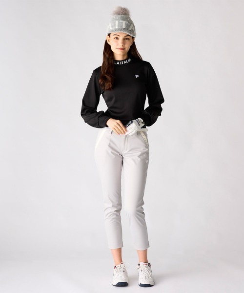 FILA GOLF(フィラゴルフ )の「裏ベロア長袖モックネックシャツ(Tシャツ/カットソー・レディース・ブラック/ブラウン系その他/オフホワイト/ピンク・X-SMALL/SMALL/MEDIUM/LARGE/X-LARGE)」の5枚目の写真