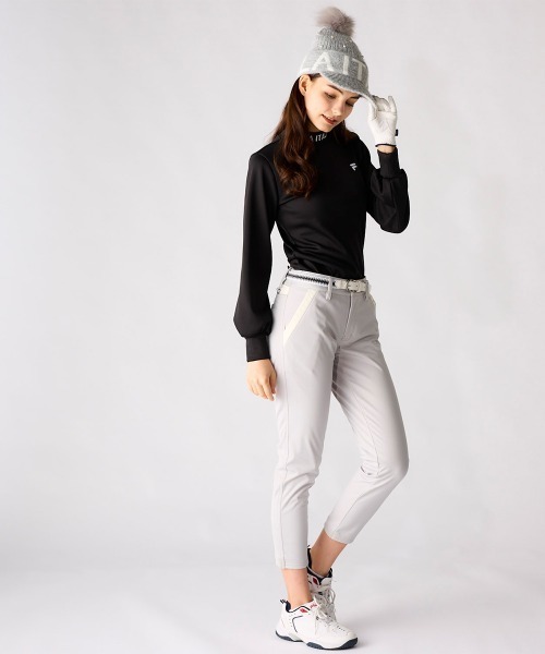 FILA GOLF(フィラゴルフ )の「裏ベロア長袖モックネックシャツ(Tシャツ/カットソー・レディース・ブラック/ブラウン系その他/オフホワイト/ピンク・X-SMALL/SMALL/MEDIUM/LARGE/X-LARGE)」の8枚目の写真