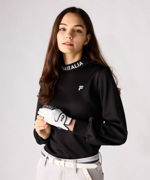 FILA GOLF(フィラゴルフ )の「裏ベロア長袖モックネックシャツ(Tシャツ/カットソー・レディース・ブラック/ブラウン系その他/オフホワイト/ピンク・X-SMALL/SMALL/MEDIUM/LARGE/X-LARGE)」の11枚目の写真