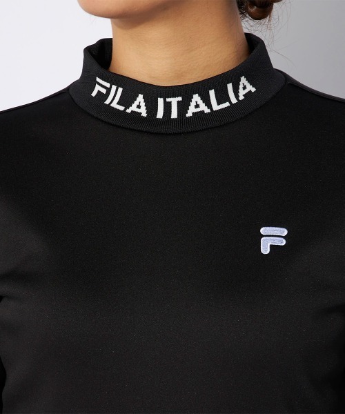 FILA GOLF(フィラゴルフ )の「裏ベロア長袖モックネックシャツ(Tシャツ/カットソー・レディース・ブラック/ブラウン系その他/オフホワイト/ピンク・X-SMALL/SMALL/MEDIUM/LARGE/X-LARGE)」の15枚目の写真