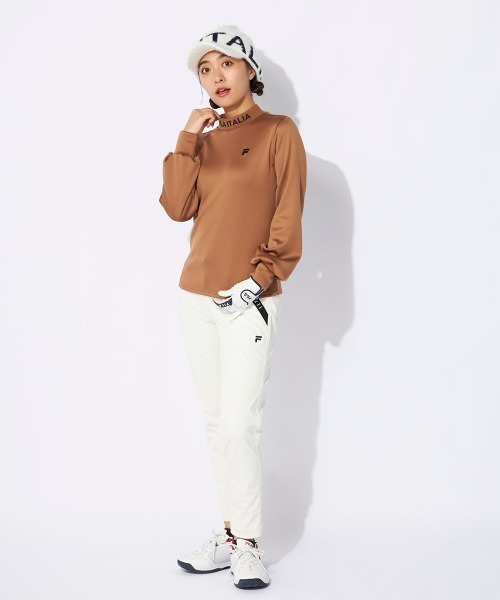 FILA GOLF(フィラゴルフ )の「裏ベロア長袖モックネックシャツ(Tシャツ/カットソー・レディース・ブラック/ブラウン系その他/オフホワイト/ピンク・X-SMALL/SMALL/MEDIUM/LARGE/X-LARGE)」の18枚目の写真