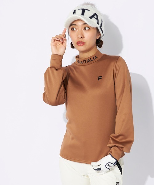 FILA GOLF(フィラゴルフ )の「裏ベロア長袖モックネックシャツ(Tシャツ/カットソー・レディース・ブラック/ブラウン系その他/オフホワイト/ピンク・X-SMALL/SMALL/MEDIUM/LARGE/X-LARGE)」の20枚目の写真