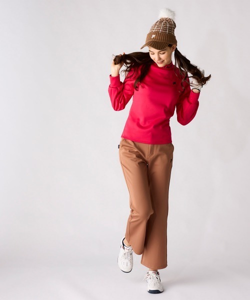 セール】裏ベロア長袖モックネックシャツ（Tシャツ/カットソー）｜FILA