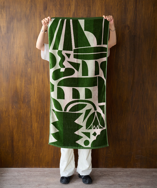 journal standard Furniture （ジャーナルスタンダードファニチャー）の「【MYTONE/マイトン】 JSF別注 BATH TOWEL　バスタオル（タオル・レディース・グリーン・FREE）」の4枚目の写真