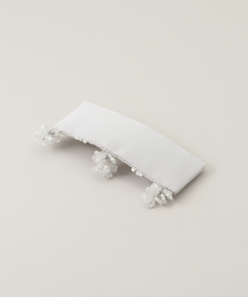SERA STUDIO FABRIC HAIR CLIP WITH GLASS：バレッタ