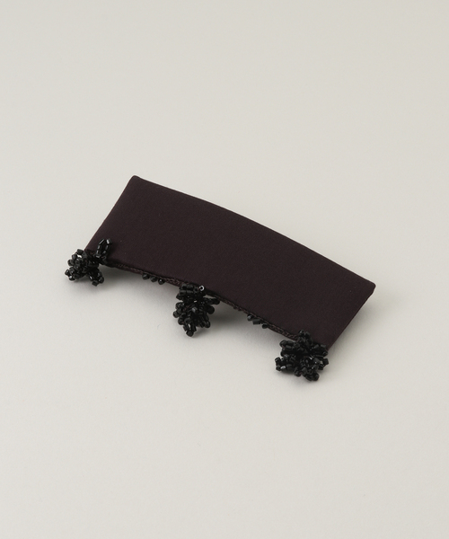 SERA STUDIO FABRIC HAIR CLIP WITH GLASS：バレッタ
