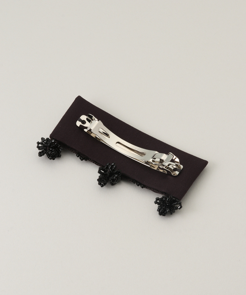 SERA STUDIO FABRIC HAIR CLIP WITH GLASS：バレッタ