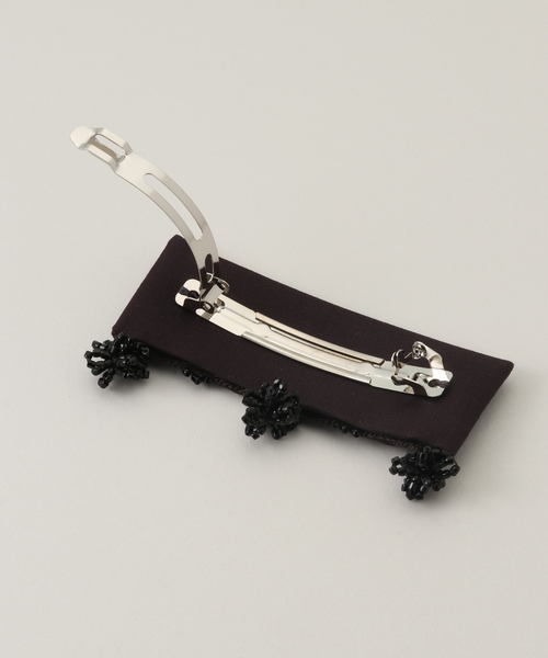 SERA STUDIO FABRIC HAIR CLIP WITH GLASS：バレッタ