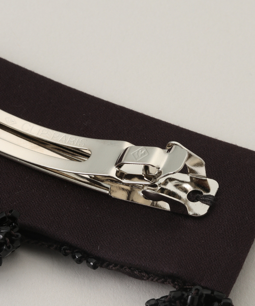SERA STUDIO FABRIC HAIR CLIP WITH GLASS：バレッタ