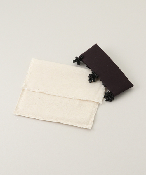 SERA STUDIO FABRIC HAIR CLIP WITH GLASS：バレッタ