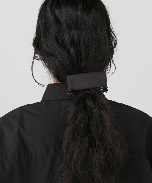 SERA STUDIO FABRIC HAIR CLIP WITH GLASS：バレッタ