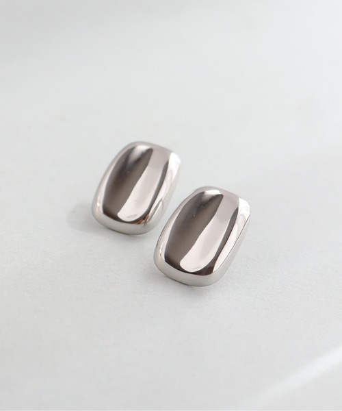 ieLS(イエルズ)の「金属アレルギー対応「ieLS」ステンレス ニュアンススクエアピアス(ピアス(両耳用)・レディース・ゴールド/シルバー・ONE SIZE)」の3枚目の写真