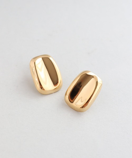 ieLS(イエルズ)の「金属アレルギー対応「ieLS」ステンレス ニュアンススクエアピアス(ピアス(両耳用)・レディース・ゴールド/シルバー・ONE SIZE)」の4枚目の写真