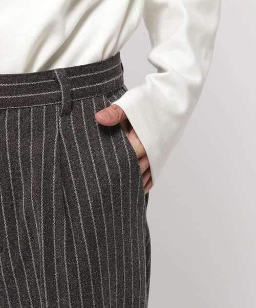 3.3 Field Trip （3.3フィールドトリップ）の「3.3 Field Trip／ストライプスラックス（スラックス・メンズ・グレー・FREE）」の13枚目の写真