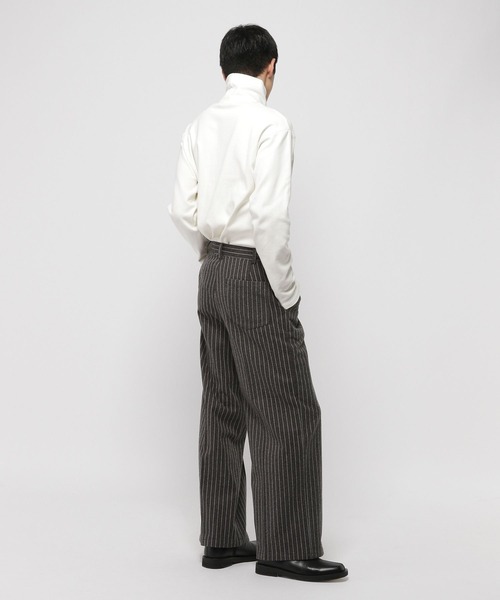 3.3 Field Trip （3.3フィールドトリップ）の「3.3 Field Trip／ストライプスラックス（スラックス・メンズ・グレー・FREE）」の3枚目の写真