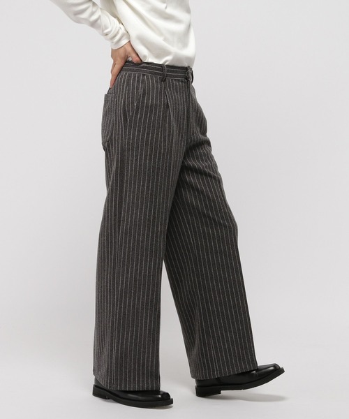 3.3 Field Trip （3.3フィールドトリップ）の「3.3 Field Trip／ストライプスラックス（スラックス・メンズ・グレー・FREE）」の5枚目の写真