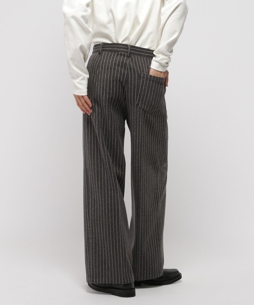 3.3 Field Trip （3.3フィールドトリップ）の「3.3 Field Trip／ストライプスラックス（スラックス・メンズ・グレー・FREE）」の6枚目の写真