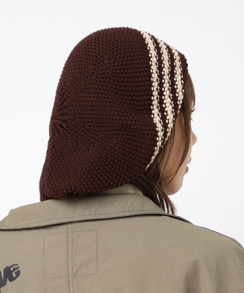 RNA（アールエヌエー）の「E5066 ボーダールーズニットタム（ニットキャップ/ビーニー・レディース・杢グレー/ブラウン/ブラック・FREE）」の13枚目の写真