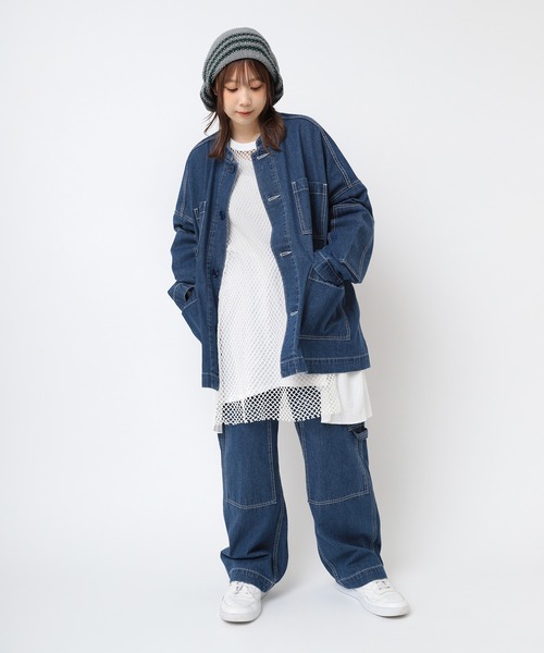 RNA（アールエヌエー）の「E5066 ボーダールーズニットタム（ニットキャップ/ビーニー・レディース・杢グレー/ブラウン/ブラック・FREE）」の12枚目の写真