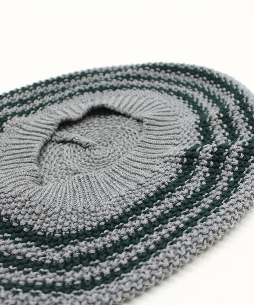 RNA（アールエヌエー）の「E5066 ボーダールーズニットタム（ニットキャップ/ビーニー・レディース・杢グレー/ブラウン/ブラック・FREE）」の17枚目の写真