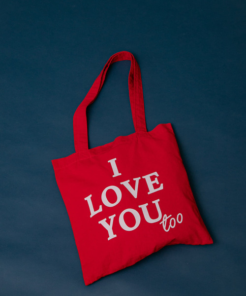 URBAN RESEARCH Sonny Label（アーバンリサーチサニーレーベル）の「I LOVE YOU TOTEBAG（トートバッグ・レディース・オフホワイト/レッド・ONE）」の2枚目の写真