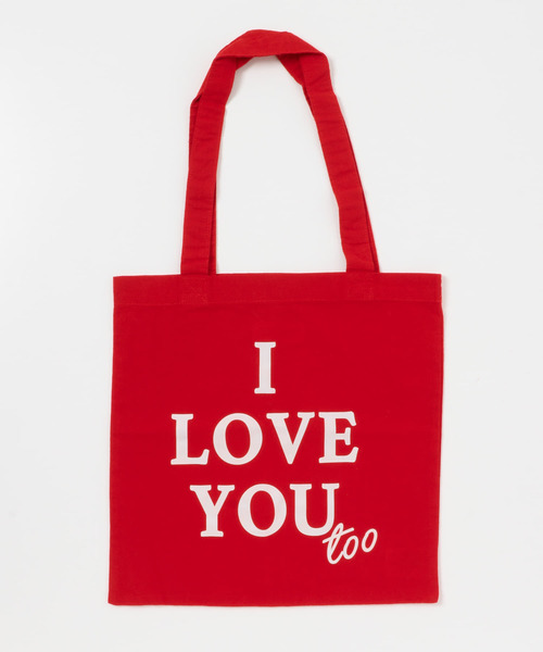 URBAN RESEARCH Sonny Label（アーバンリサーチサニーレーベル）の「I LOVE YOU TOTEBAG（トートバッグ・レディース・オフホワイト/レッド・ONE）」の11枚目の写真