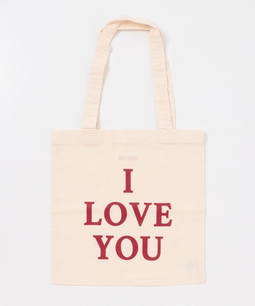 URBAN RESEARCH Sonny Label（アーバンリサーチサニーレーベル）の「I LOVE YOU TOTEBAG（トートバッグ・レディース・オフホワイト/レッド・ONE）」の12枚目の写真