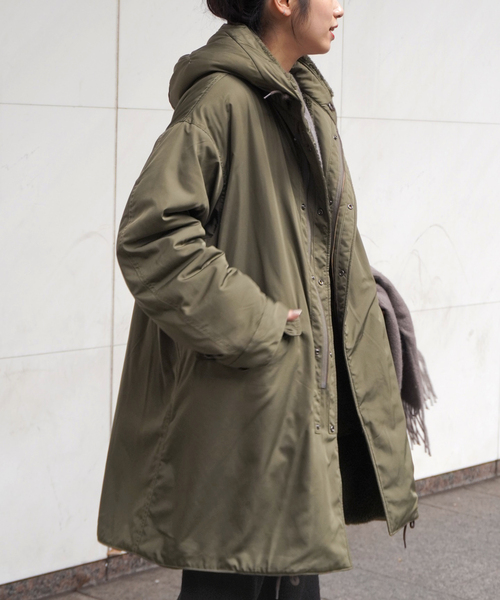 ARMY TWILL（アーミーツイル）の「【ARMY TWILL/アーミーツイル】 別注 リバーシブルコート（モッズコート・レディース・カーキ・FREE）」の3枚目の写真