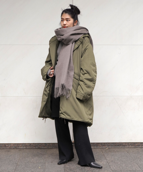 ARMY TWILL（アーミーツイル）の「【ARMY TWILL/アーミーツイル】 別注 リバーシブルコート（モッズコート・レディース・カーキ・FREE）」の8枚目の写真