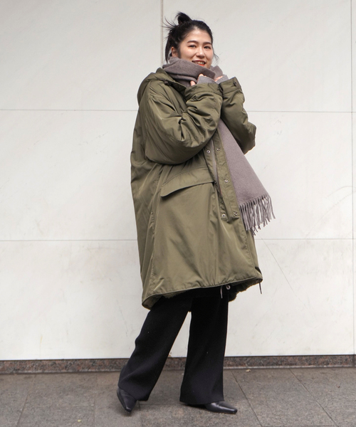 ARMY TWILL（アーミーツイル）の「【ARMY TWILL/アーミーツイル】 別注 リバーシブルコート（モッズコート・レディース・カーキ・FREE）」の6枚目の写真