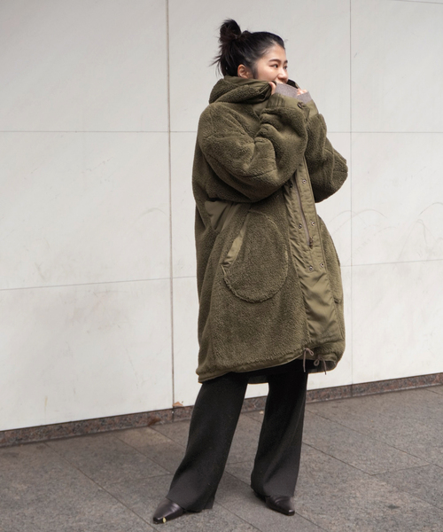 ARMY TWILL（アーミーツイル）の「【ARMY TWILL/アーミーツイル】 別注 リバーシブルコート（モッズコート・レディース・カーキ・FREE）」の11枚目の写真