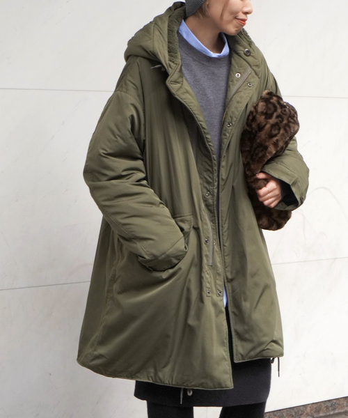 ARMY TWILL（アーミーツイル）の「【ARMY TWILL/アーミーツイル】 別注 リバーシブルコート（モッズコート・レディース・カーキ・FREE）」の15枚目の写真