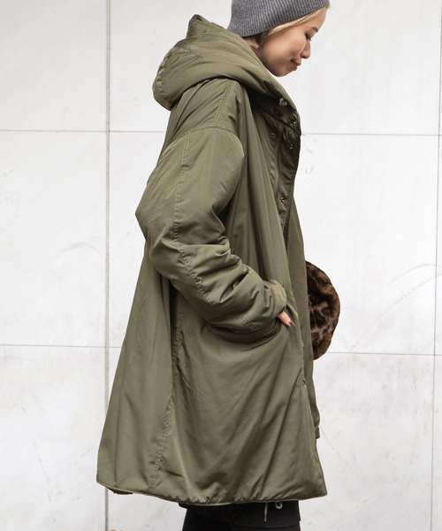 ARMY TWILL（アーミーツイル）の「【ARMY TWILL/アーミーツイル】 別注 リバーシブルコート（モッズコート・レディース・カーキ・FREE）」の14枚目の写真
