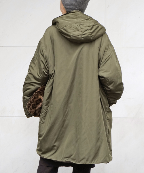 ARMY TWILL（アーミーツイル）の「【ARMY TWILL/アーミーツイル】 別注 リバーシブルコート（モッズコート・レディース・カーキ・FREE）」の16枚目の写真