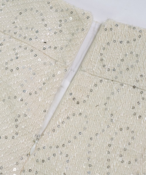 shopnikoniko（ショップニコニコ）の「ダブルボタン ラメツイード ショートパンツ（その他パンツ・レディース・ブラック/ホワイト・フリー）」の20枚目の写真