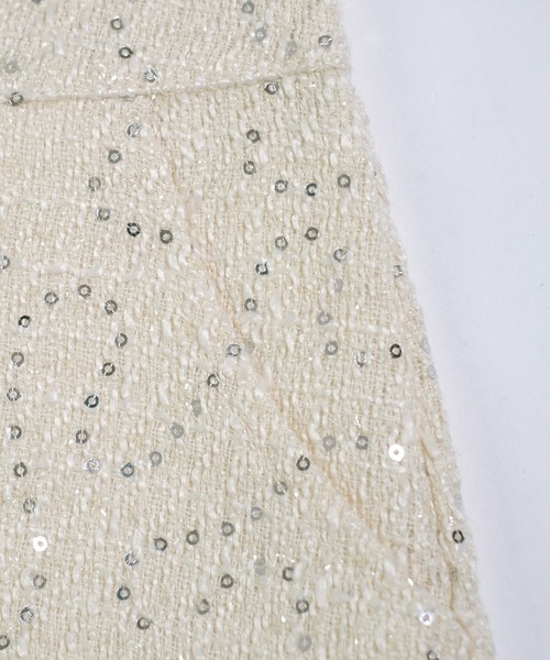 shopnikoniko（ショップニコニコ）の「ダブルボタン ラメツイード ショートパンツ（その他パンツ・レディース・ブラック/ホワイト・フリー）」の19枚目の写真