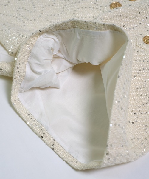 shopnikoniko（ショップニコニコ）の「ダブルボタン ラメツイード ショートパンツ（その他パンツ・レディース・ブラック/ホワイト・フリー）」の21枚目の写真