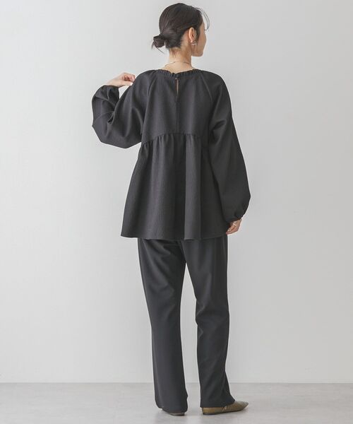 AMERICAN HOLIC（アメリカンホリック）の「ラグランジャガードロングブラウス（その他トップス・レディース・ブラック/アイボリー・M/L）」の14枚目の写真