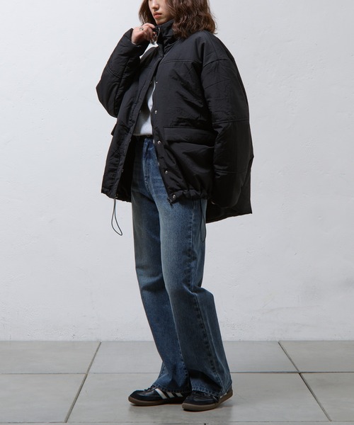 COLONY 2139(コロニートゥーワンスリーナイン)の「スタンド中綿ブルゾン(ダウンジャケット/コート・レディース・ブラック/カーキ・FREE)」の9枚目の写真